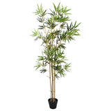 Vidaxl nepp bambo boom groen 75,5 x 18 x 175 cm stof en bamboe