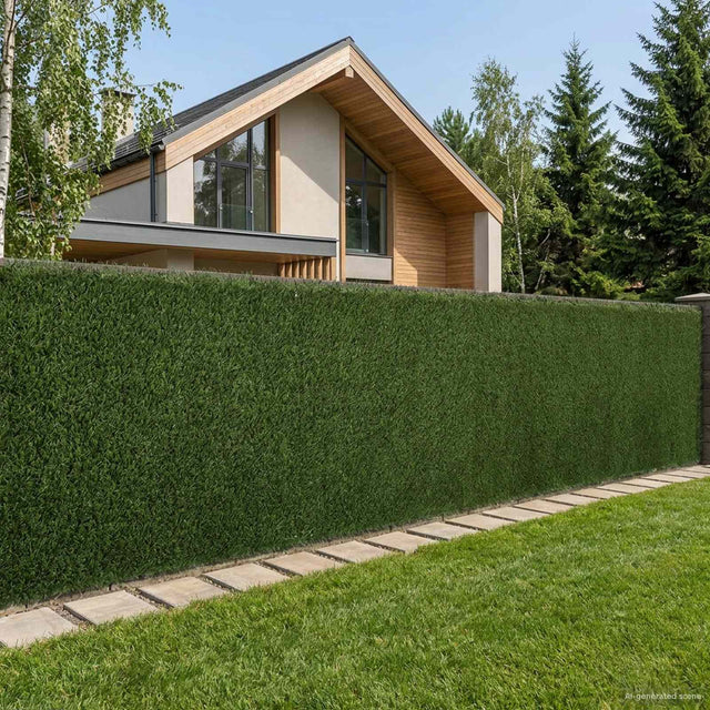 Vidaxl kunstmatige omheining lichtgroen 1 x 5 m pvc en staal