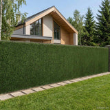 Vidaxl kunstmatige omheining lichtgroen 1,5 x 3 m pvc en staal