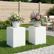 Vidaxl plantenstandaard 2 pcs wit 30 x 30 x 40 cm staal