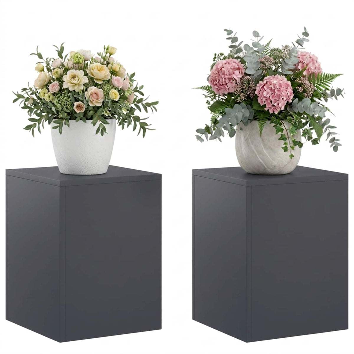 Vidaxl plantenstandaard 2 pcs antraciet 30 x 30 x 40 cm
