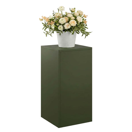 Vidaxl plantenstandaard olijfgroen 30 x 30 x 60 cm weervast staal
