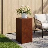Vidaxl plantenstandaard roestkleurig 30 x 30 x 60 cm weervast staal