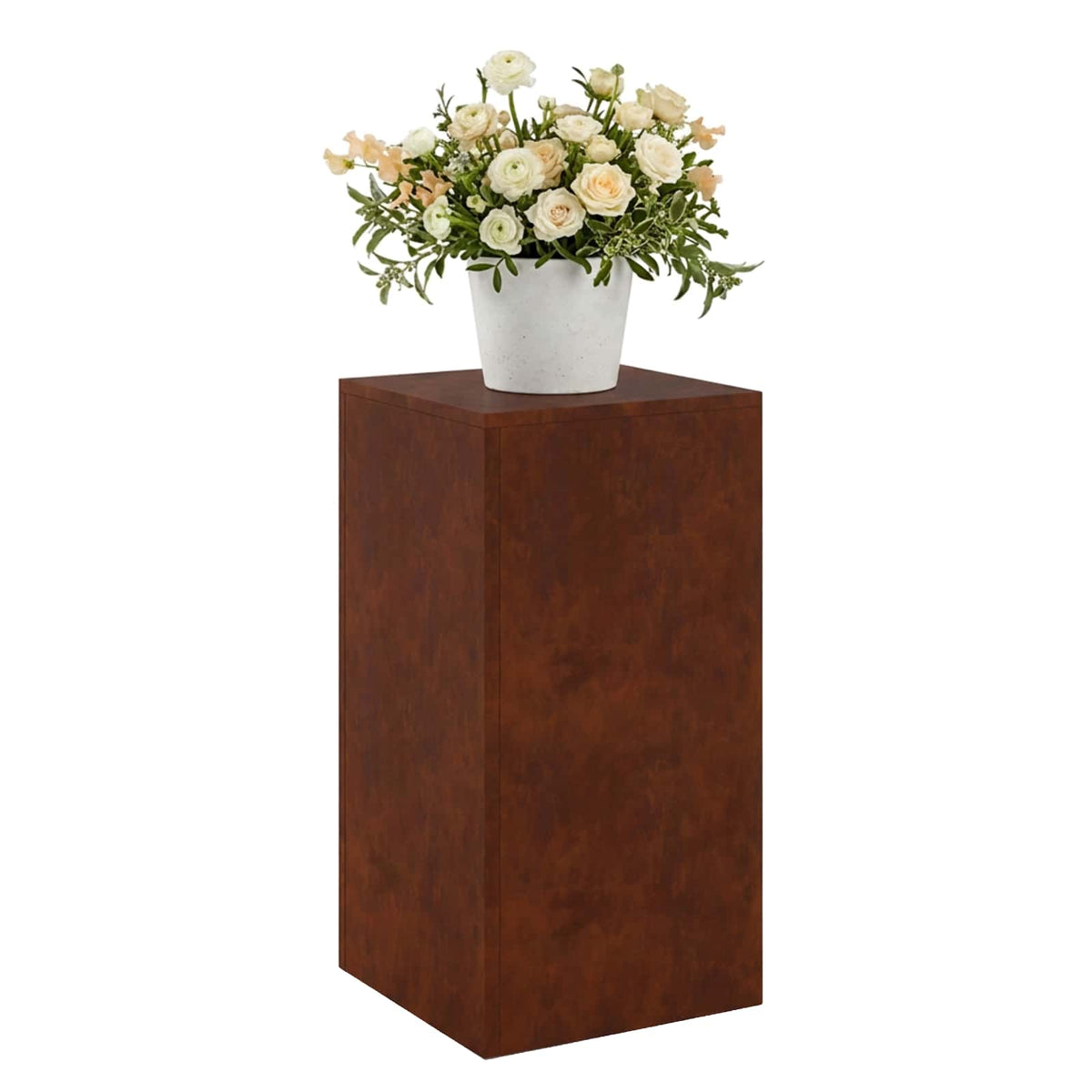 Vidaxl plantenstandaard roestkleurig 30 x 30 x 60 cm weervast staal