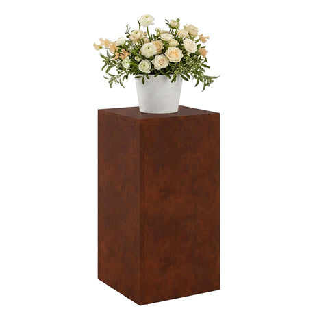 Vidaxl plantenstandaard roestkleurig 30 x 30 x 60 cm weervast staal