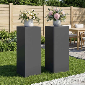 Vidaxl plantenstandaard 2 pcs antraciet 30 x 30 x 80 cm
