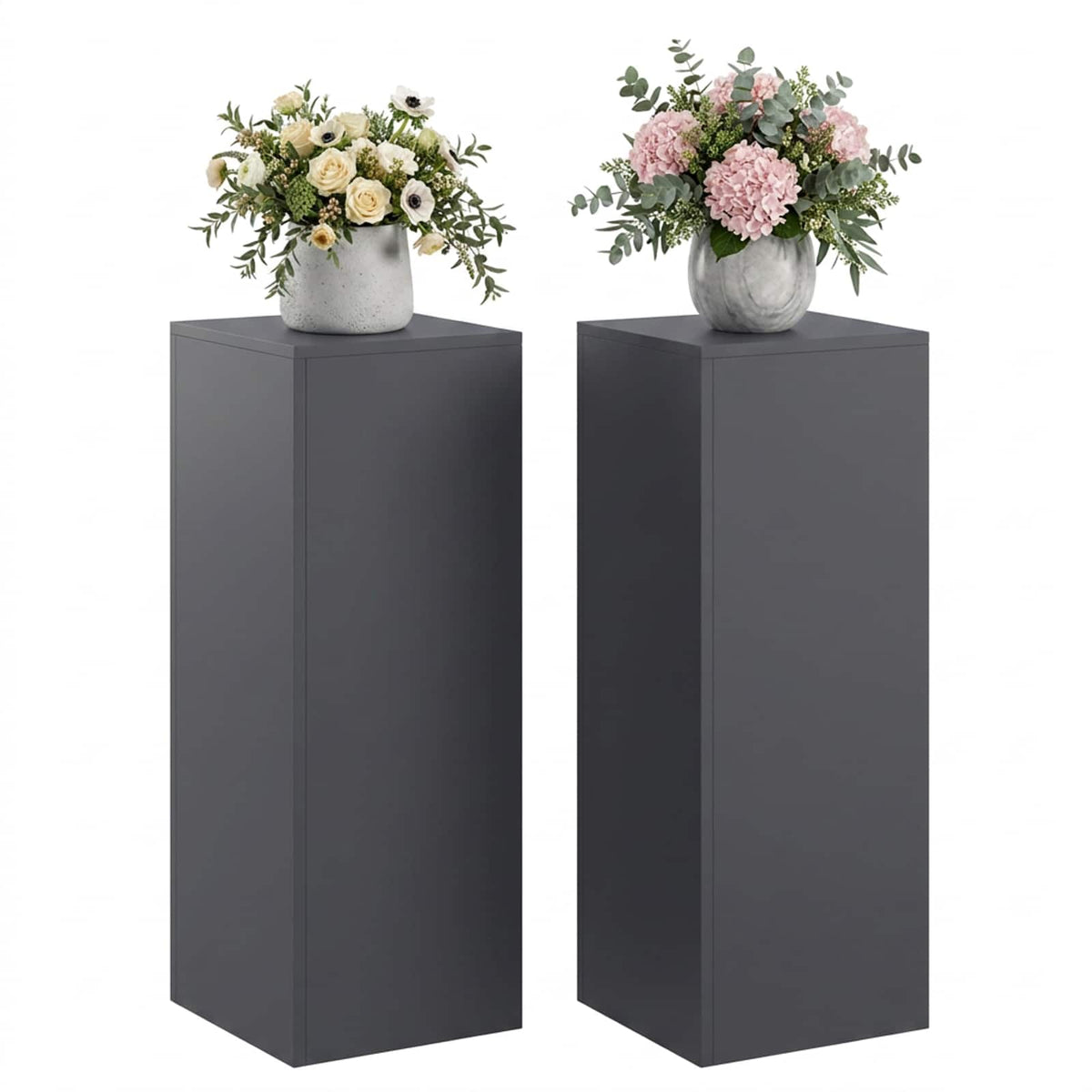 Vidaxl plantenstandaard 2 pcs antraciet 30 x 30 x 80 cm