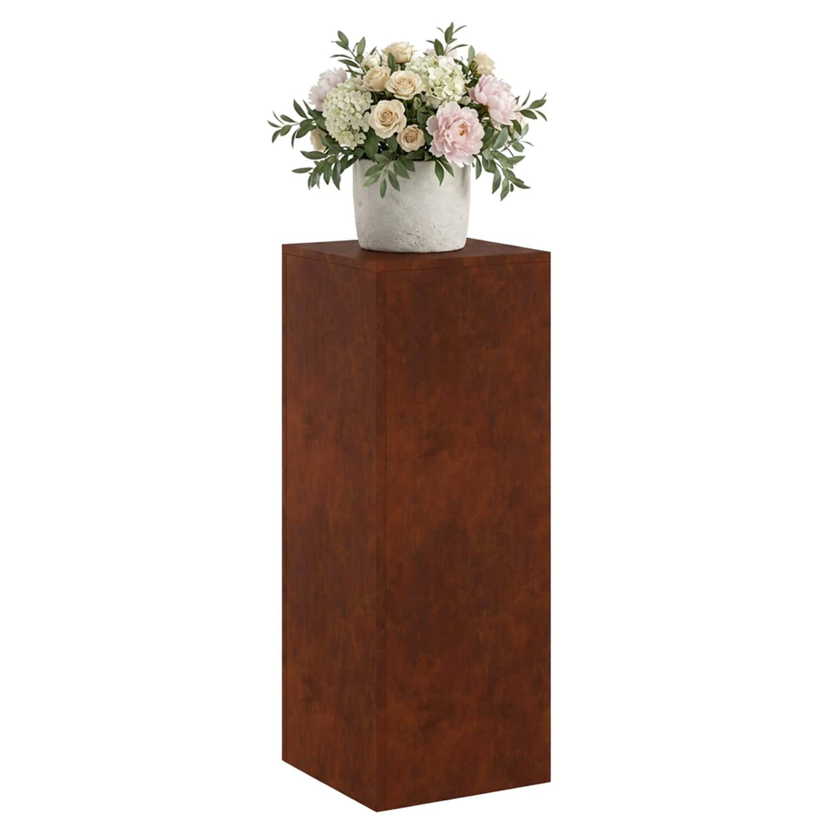 Vidaxl plantenstandaard roestkleurig 30 x 30 x 80 cm weervast staal