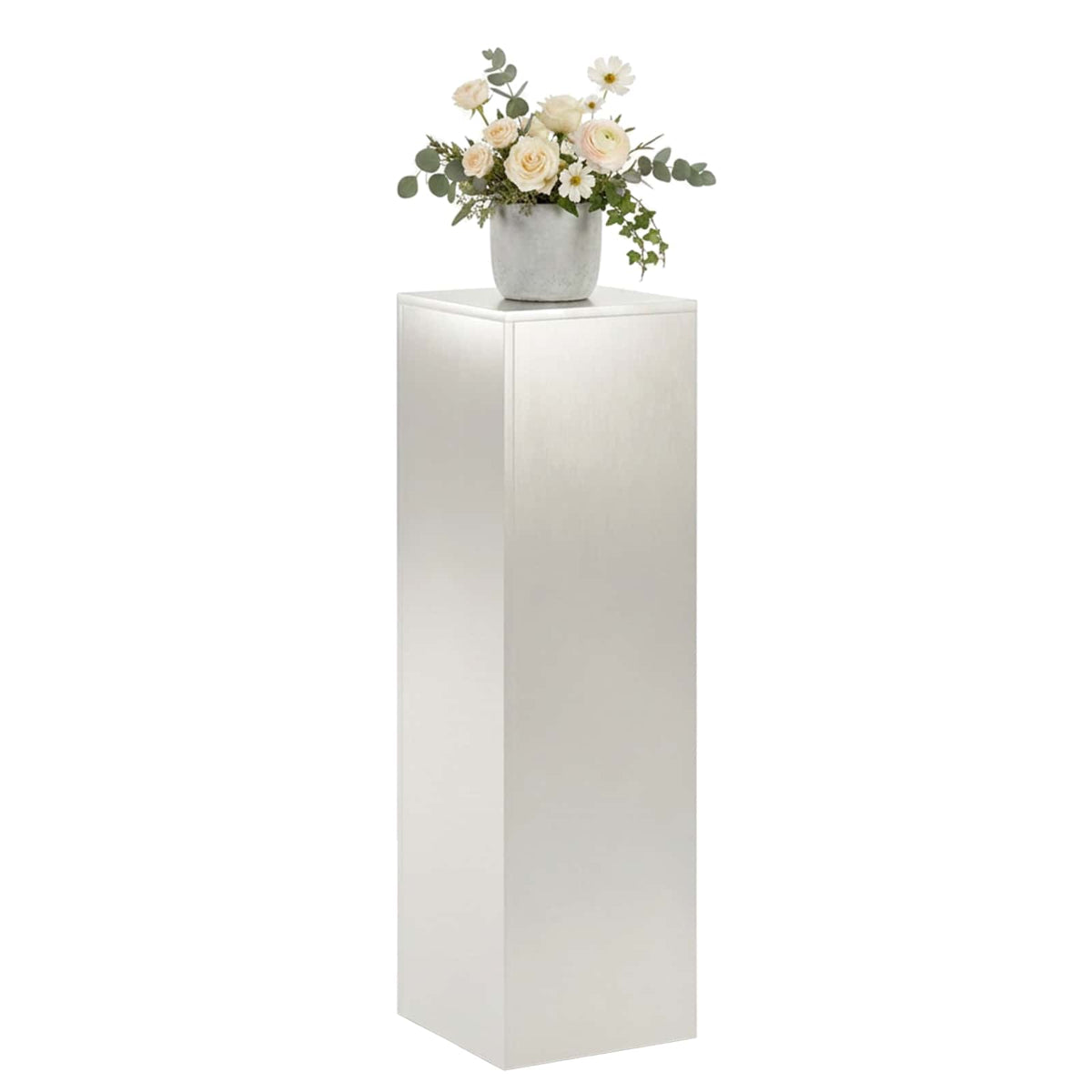 Vidaxl plantenstandaard zilver 30 x 30 x 100 cm staal