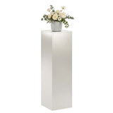 Vidaxl plantenstandaard zilver 30 x 30 x 100 cm staal