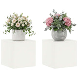 Vidaxl plantenstandaard 2 pcs wit 40 x 40 x 40 cm staal