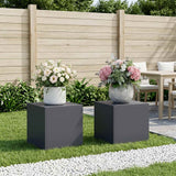 Vidaxl plantenstandaard 2 pcs antraciet 40 x 40 x 40 cm