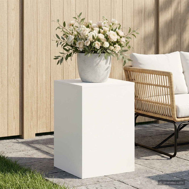 Vidaxl plantenstandaard wit 40 x 40 x 60 cm staal