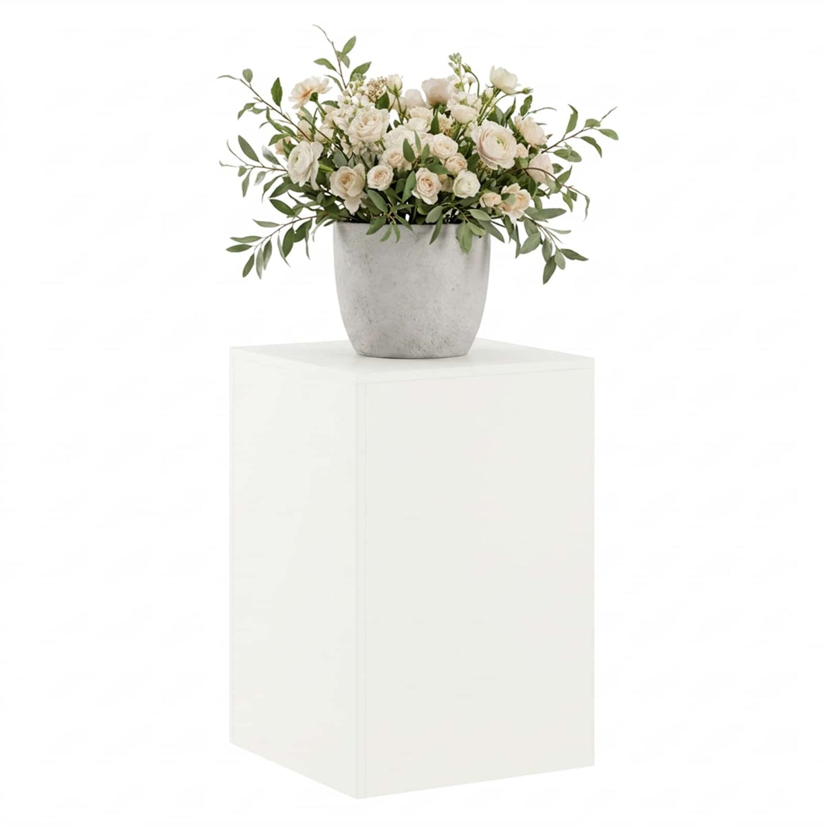Vidaxl plantenstandaard wit 40 x 40 x 60 cm staal