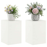 Vidaxl plantenstandaard 2 pcs wit 40 x 40 x 60 cm staal