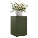 Vidaxl plantenstandaard olijfgroen 40 x 40 x 60 cm weervast staal