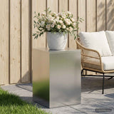Vidaxl plantenstandaard zilver 40 x 40 x 60 cm staal
