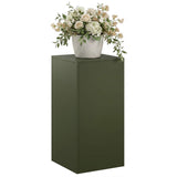 Vidaxl plantenstandaard olijfgroen 40 x 40 x 80 cm weervast staal
