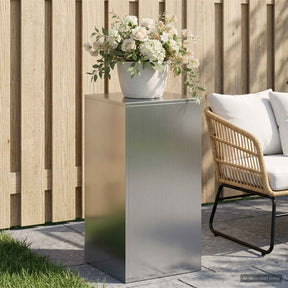 Vidaxl plantenstandaard zilver 40 x 40 x 80 cm staal