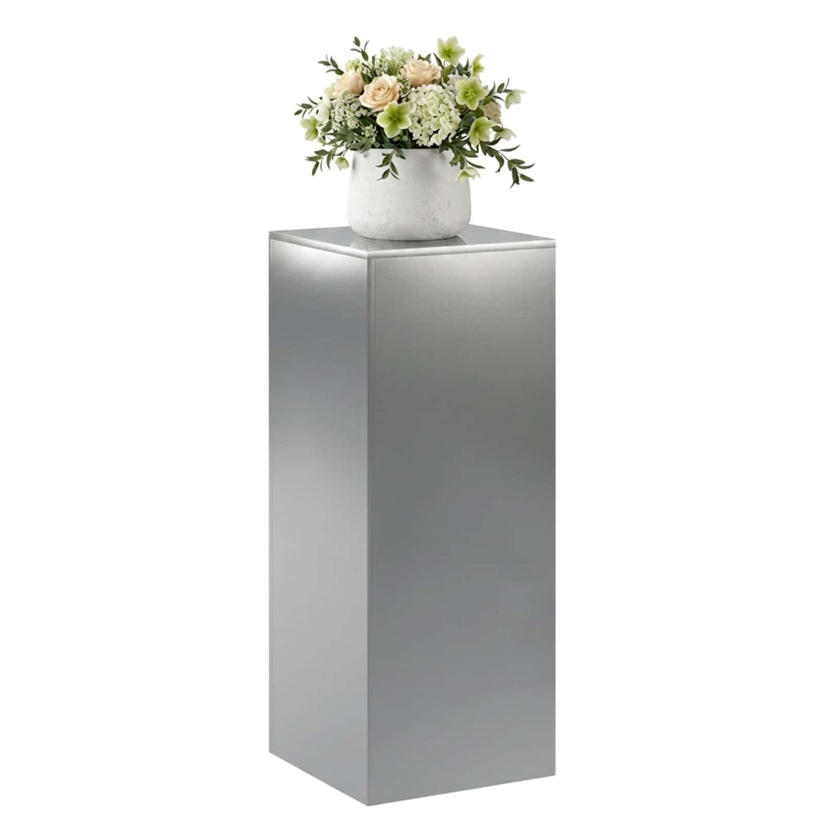 Vidaxl plantenstandaard zilver 40 x 40 x 100 cm staal