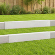 Vidaxl afdekprofiel voor tuinafboording 2 st 100 x 10 x 15 cm staal