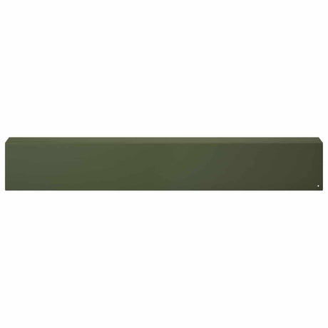 Vidaxl afdekprofiel voor tuinafboording 2 st 100 x 10 x 15 cm staal
