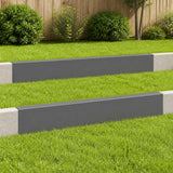 Vidaxl afdekprofiel voor tuinafboording 2 st 100 x 5 x 15 cm staal