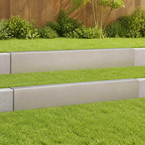 Vidaxl afdekprofiel voor tuinafboording 2 st 100 x 5 x 15 cm