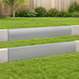 Vidaxl afdekprofiel voor tuinafboording 2 st 100 x 5 x 15 cm