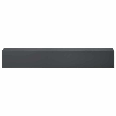 Vidaxl afdekprofiel voor tuinafboording 2 st 100 x 15 x 15 cm staal