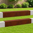 Vidaxl afdekprofiel voor tuinafboording 2 st 100 x 15 x 15 cm