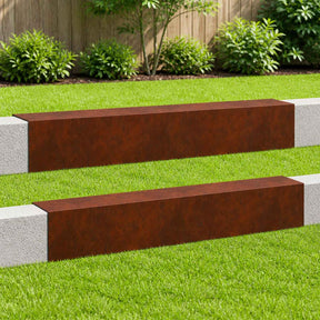 Vidaxl afdekprofiel voor tuinafboording 2 st 100 x 15 x 15 cm