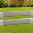 Vidaxl afdekprofiel voor tuinafboording 2 st 100 x 20 x 15 cm