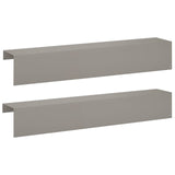Vidaxl afdekprofiel voor tuinafboording 2 st 100 x 20 x 15 cm