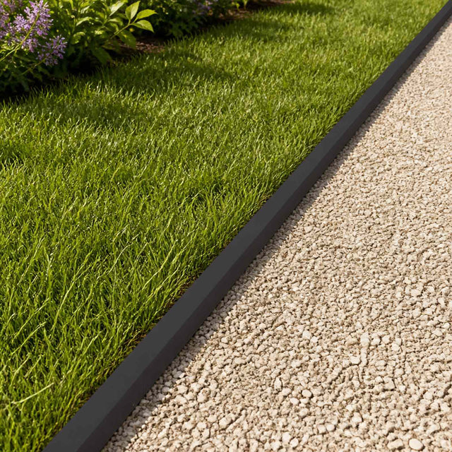 Vidaxl afdekprofiel voor tuinafboording 2 st 100 x 5 x 5 cm staal