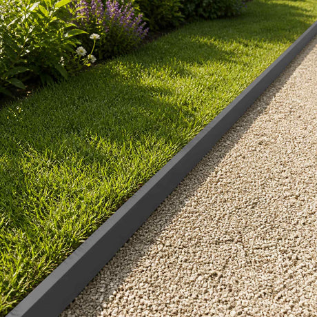 Vidaxl afdekprofiel voor tuinafboording 2 st 100 x 5 x 5 cm staal