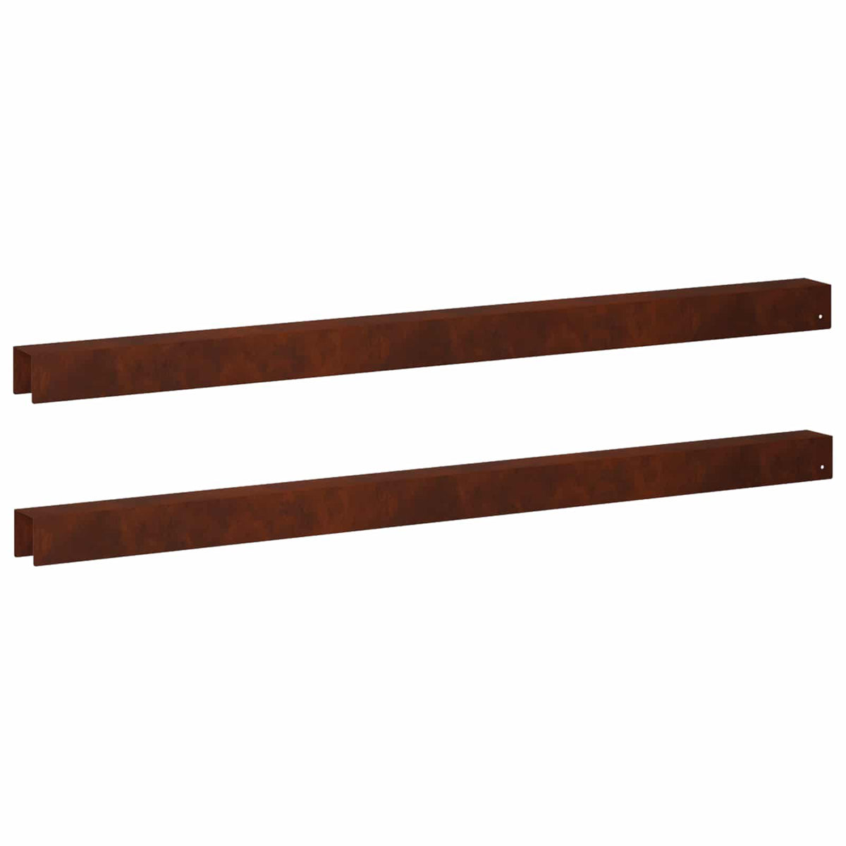 Vidaxl afdekprofiel voor tuinafboording 2 st 100 x 5 x 5 cm