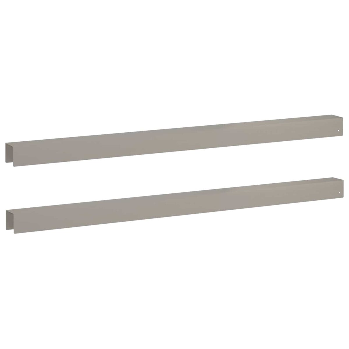 Vidaxl afdekprofiel voor tuinafboording 2 st 100 x 5 x 5 cm
