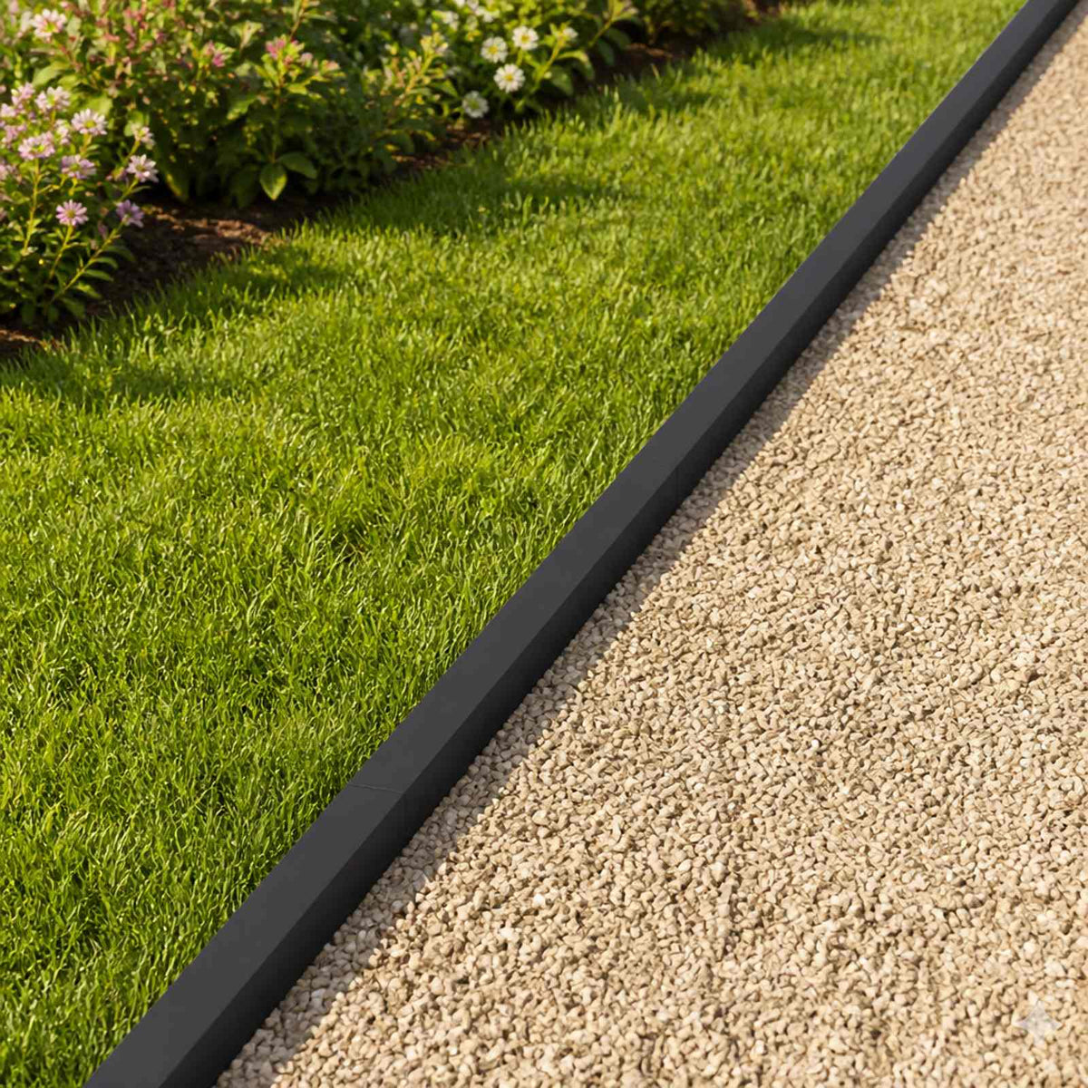 Vidaxl afdekprofiel voor tuinafboording 2 st 100 x 6 x 5 cm staal