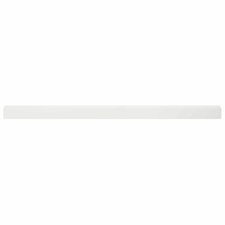 Vidaxl afdekprofiel voor tuinafboording 10 st 100 x 6 x 5 cm staal wit