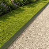 Vidaxl afdekprofiel voor tuinafboording 2 st 100 x 6 x 5 cm staal