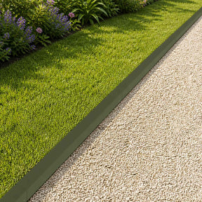 Vidaxl afdekprofiel voor tuinafboording 2 st 100 x 6 x 5 cm staal