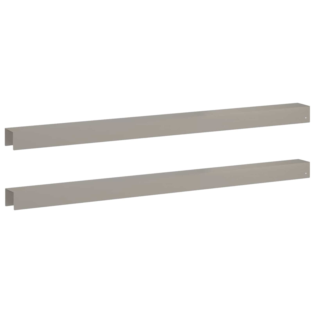 Vidaxl afdekprofiel voor tuinafboording 2 st 100 x 6 x 5 cm