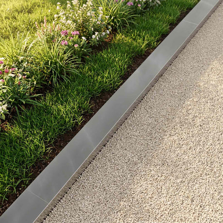 Vidaxl afdekprofiel voor tuinafboording 2 st 100 x 10 x 5 cm