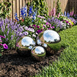 Vidaxl spiegelbol 3 st ø 20 cm zilver rvs 201