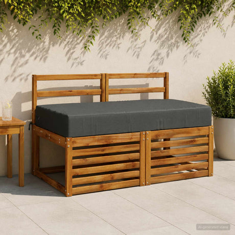 Vidaxl zitkussen soest 100% polyester antraciet 120 x 60 x 15 cm