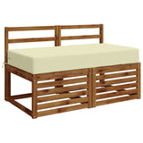 Vidaxl zitkussen soest 100% polyester crèmekleurig 120 x 80 x 15 cm
