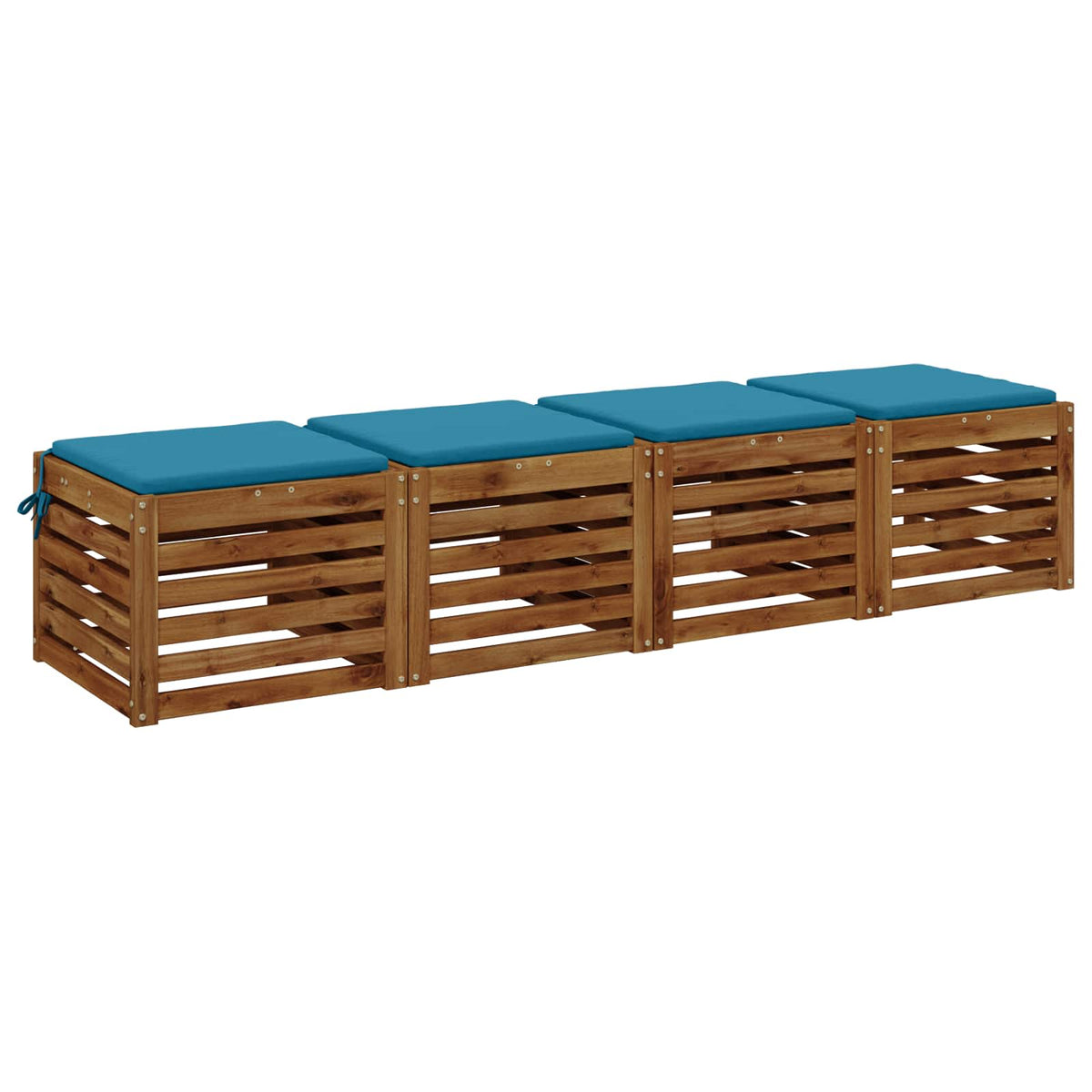 Vidaxl 4-piece zitkussens soest 4 st 100% polyester lichtblauw