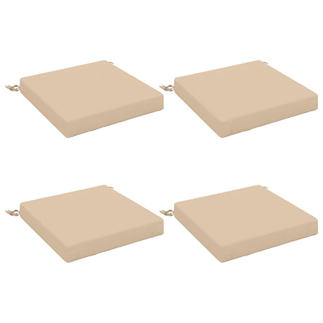 Vidaxl 4-piece zitkussens soest 4 st 100% polyester crèmekleurig