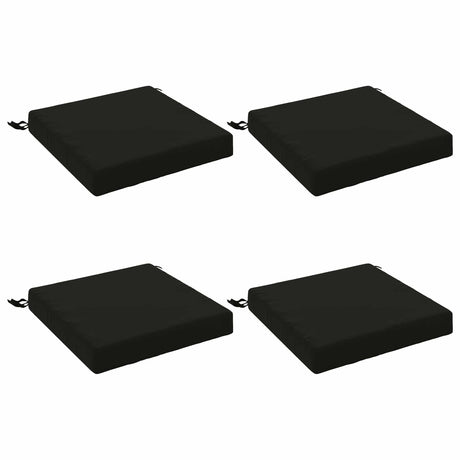 Vidaxl 4-piece zitkussens soest 4 st 100% polyester zwart
